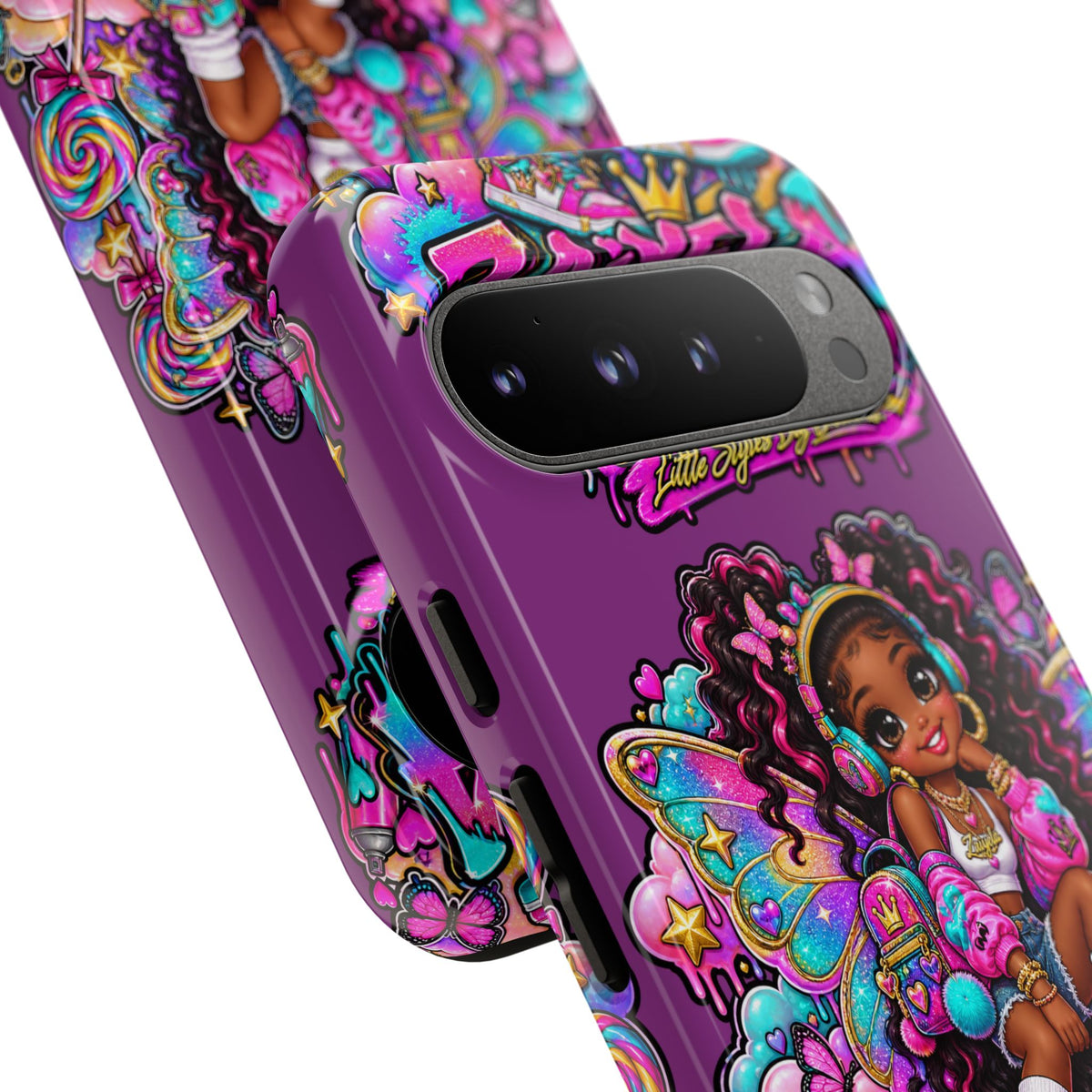 Cute Afro Rainbow Fairy Phone Case Fairy Streetwear Princess Protective Cover