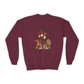 Youth Crewneck Sweatshirt — Vintage Woodland Fairy Tale Kids Pullover