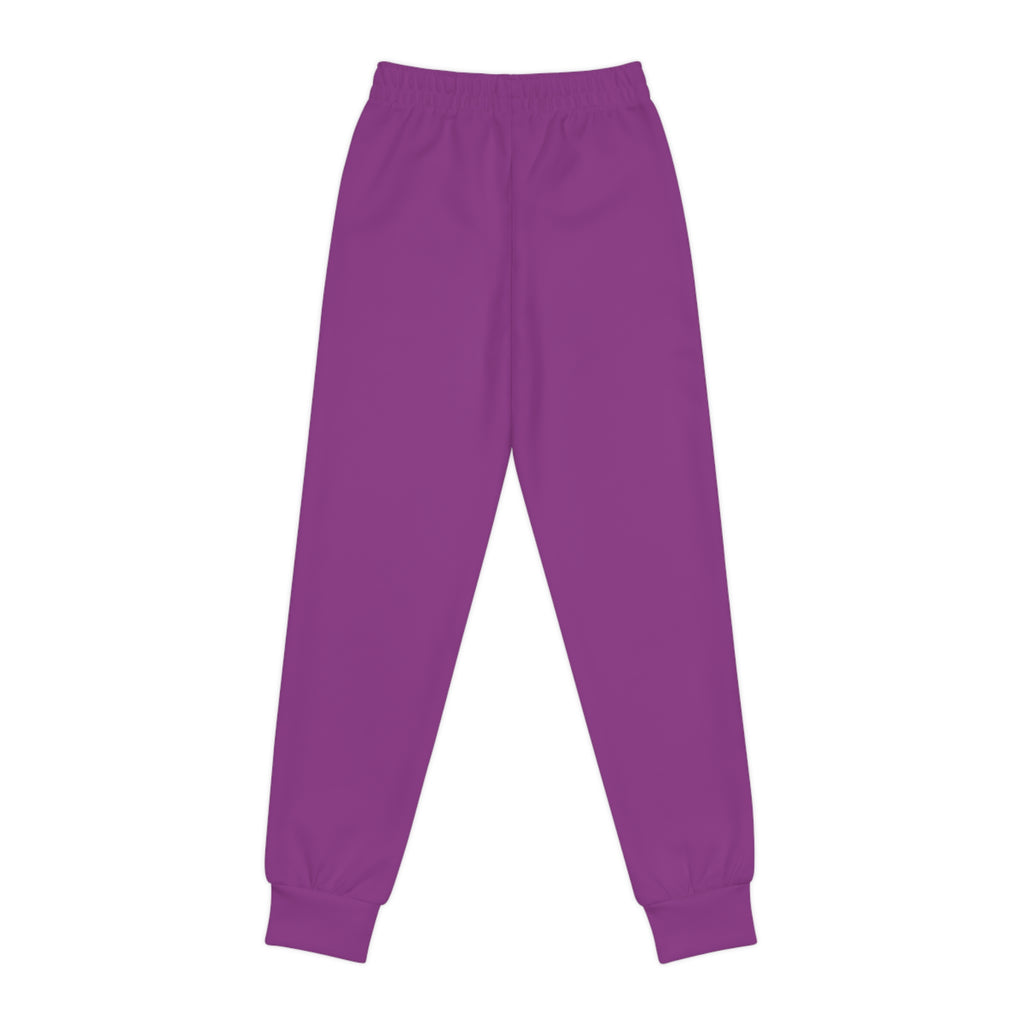 Youth Joggers — Pink Floral Unicorn Graphic Sweatpants Magical Kitty