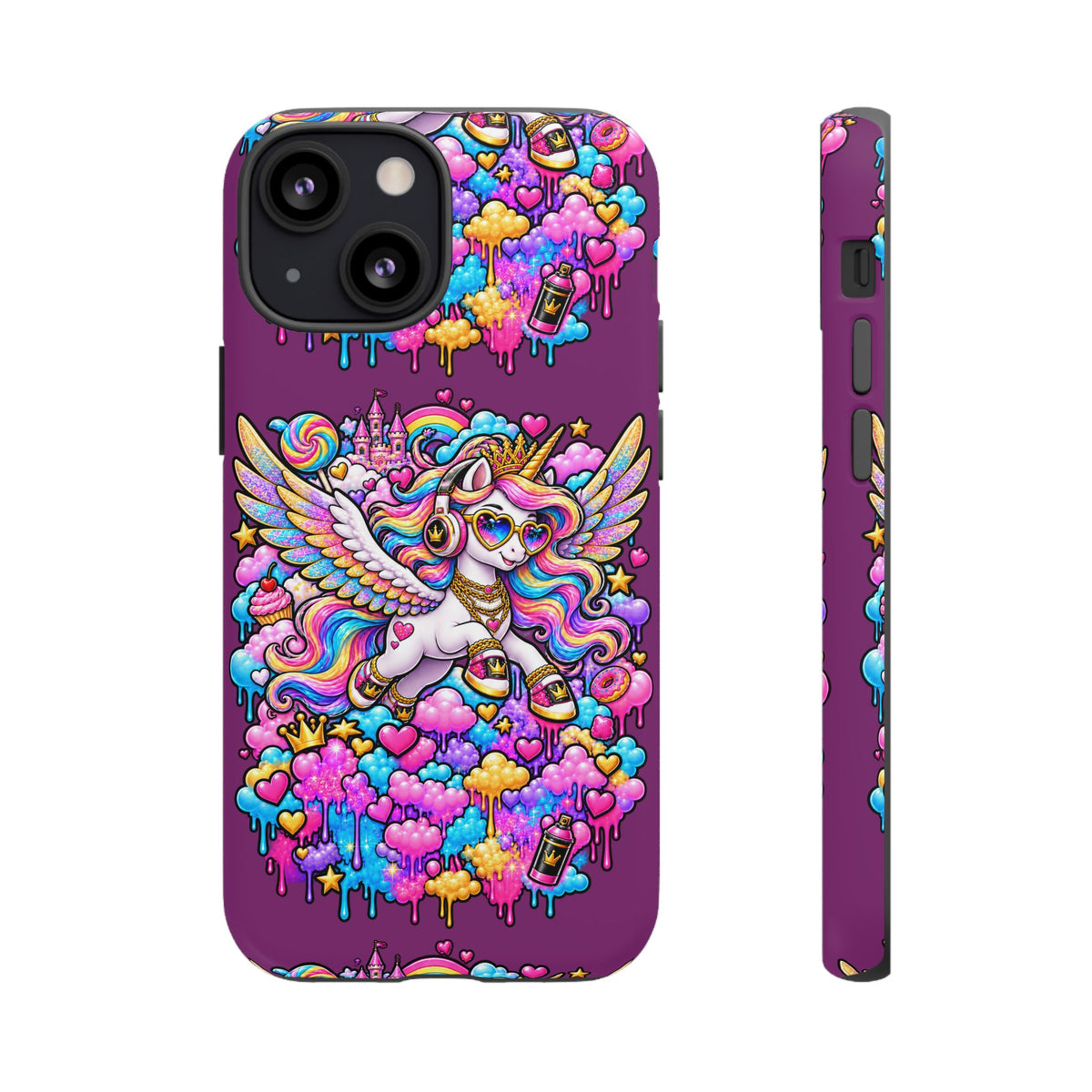 Unicorn Cute Tough Case — Colorful Rainbow Pegasus Phone Case