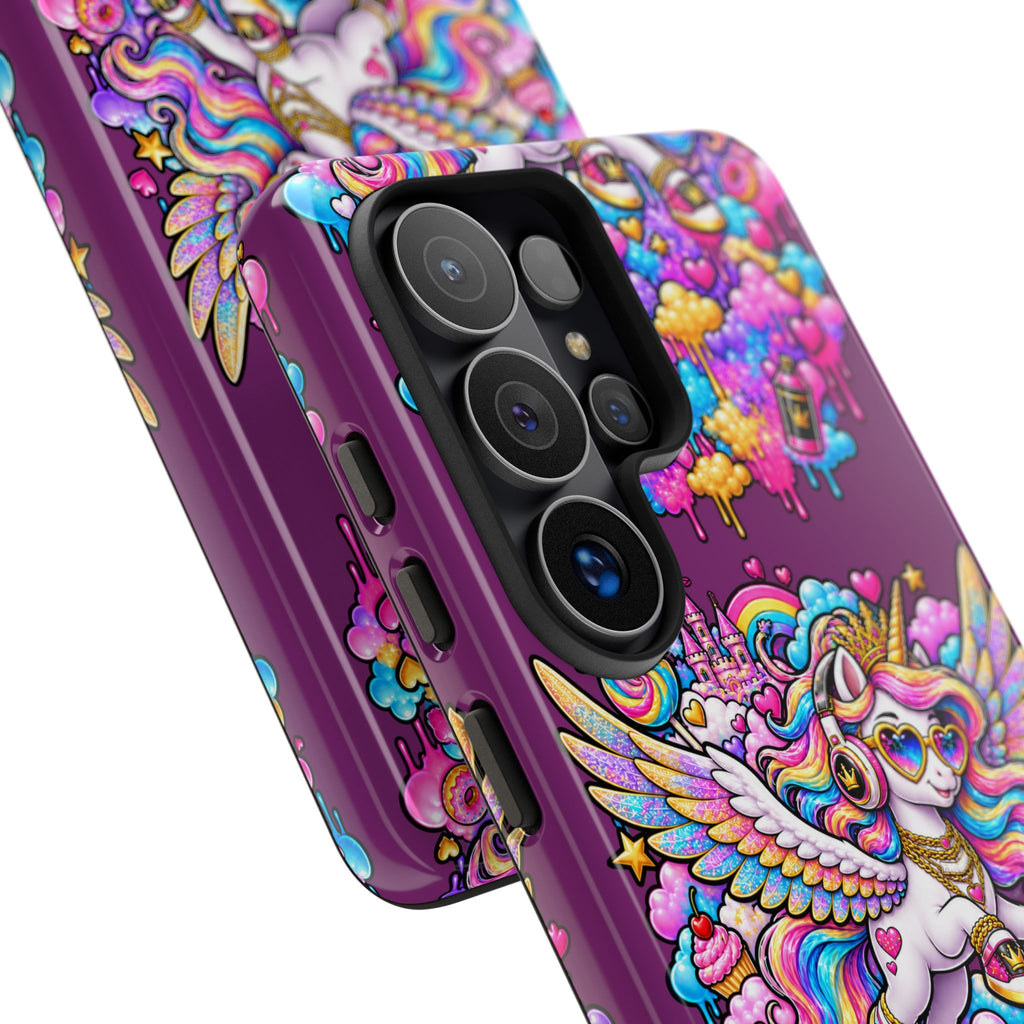 Unicorn Cute Tough Case — Colorful Rainbow Pegasus Phone Case