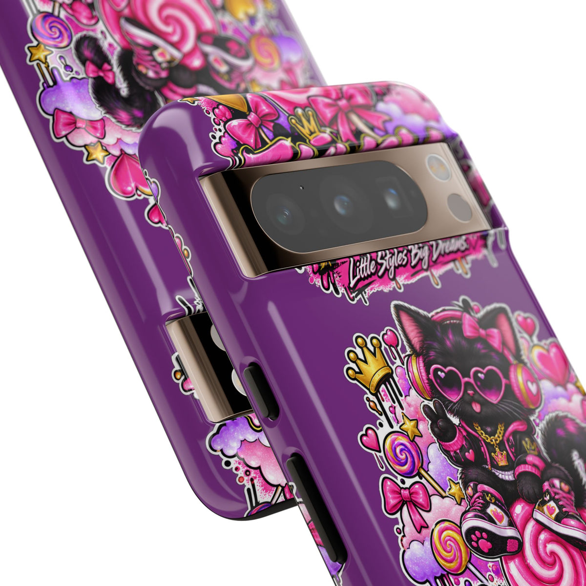 Cute Black Cat Candy Phone Case — Zaiyela Streetwear Magical Kitty