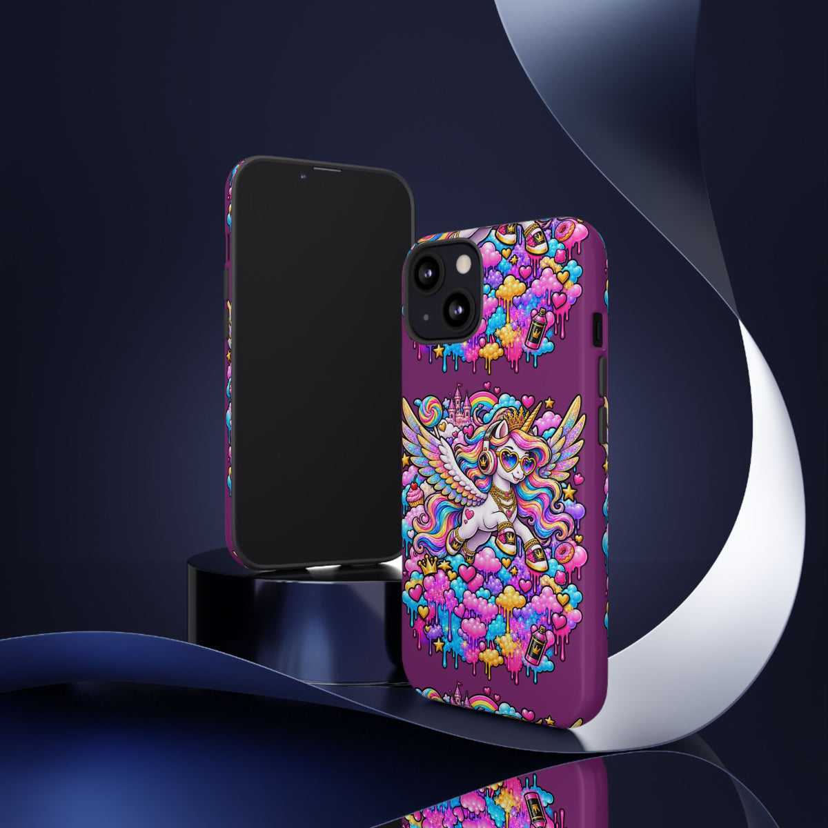 Unicorn Cute Tough Case — Colorful Rainbow Pegasus Phone Case