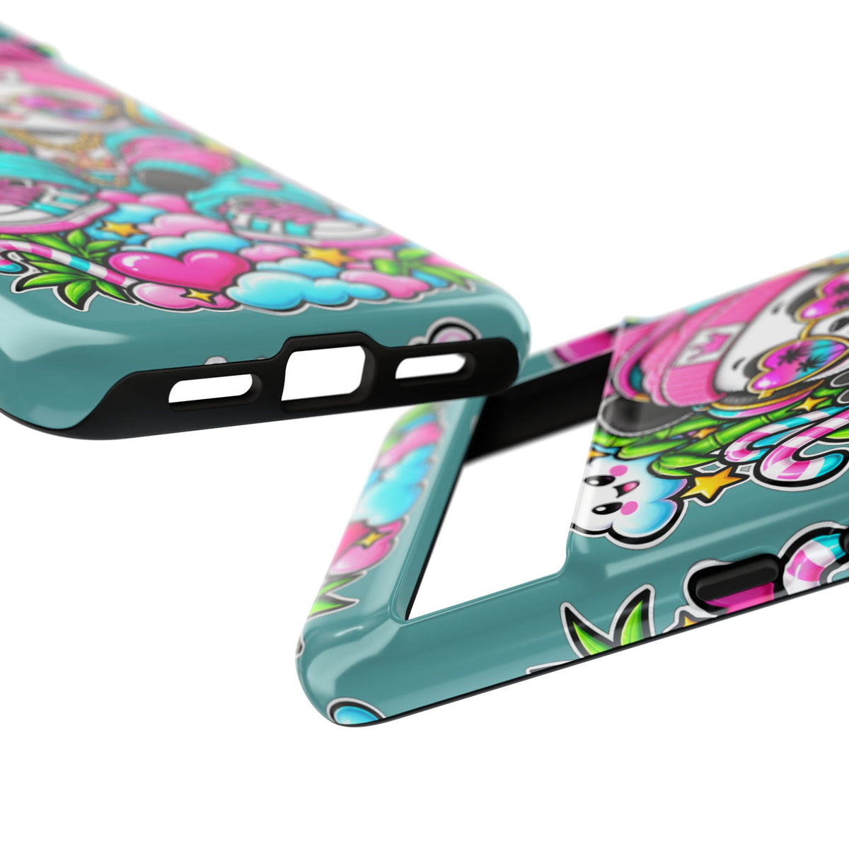 Cute Panda Phone Case Glam Panda Tropical Design