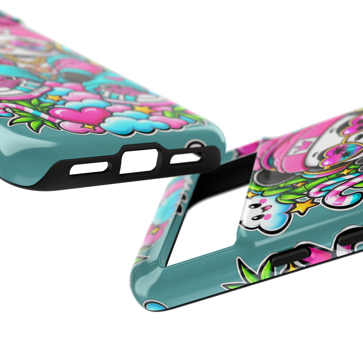 Cute Panda Phone Case Glam Panda Tropical Design