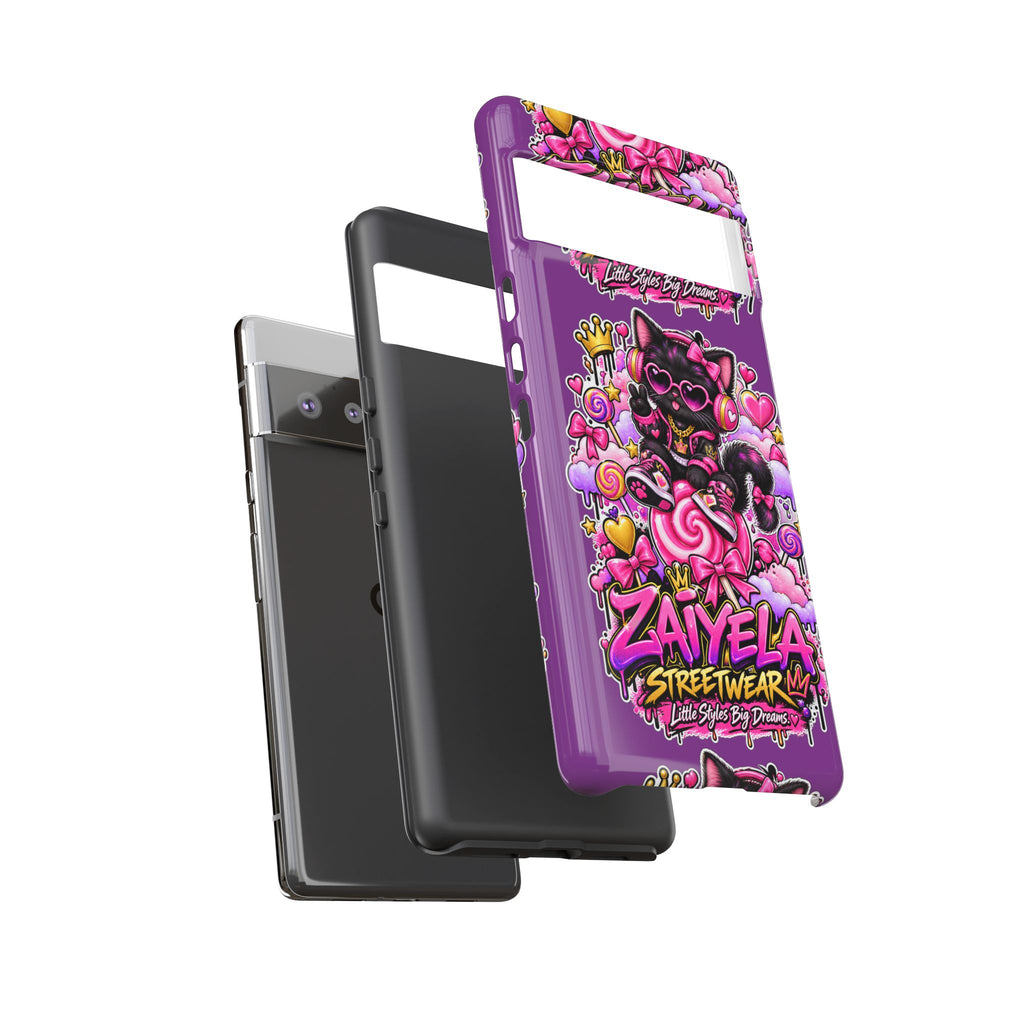 Cute Black Cat Candy Phone Case — Zaiyela Streetwear Magical Kitty