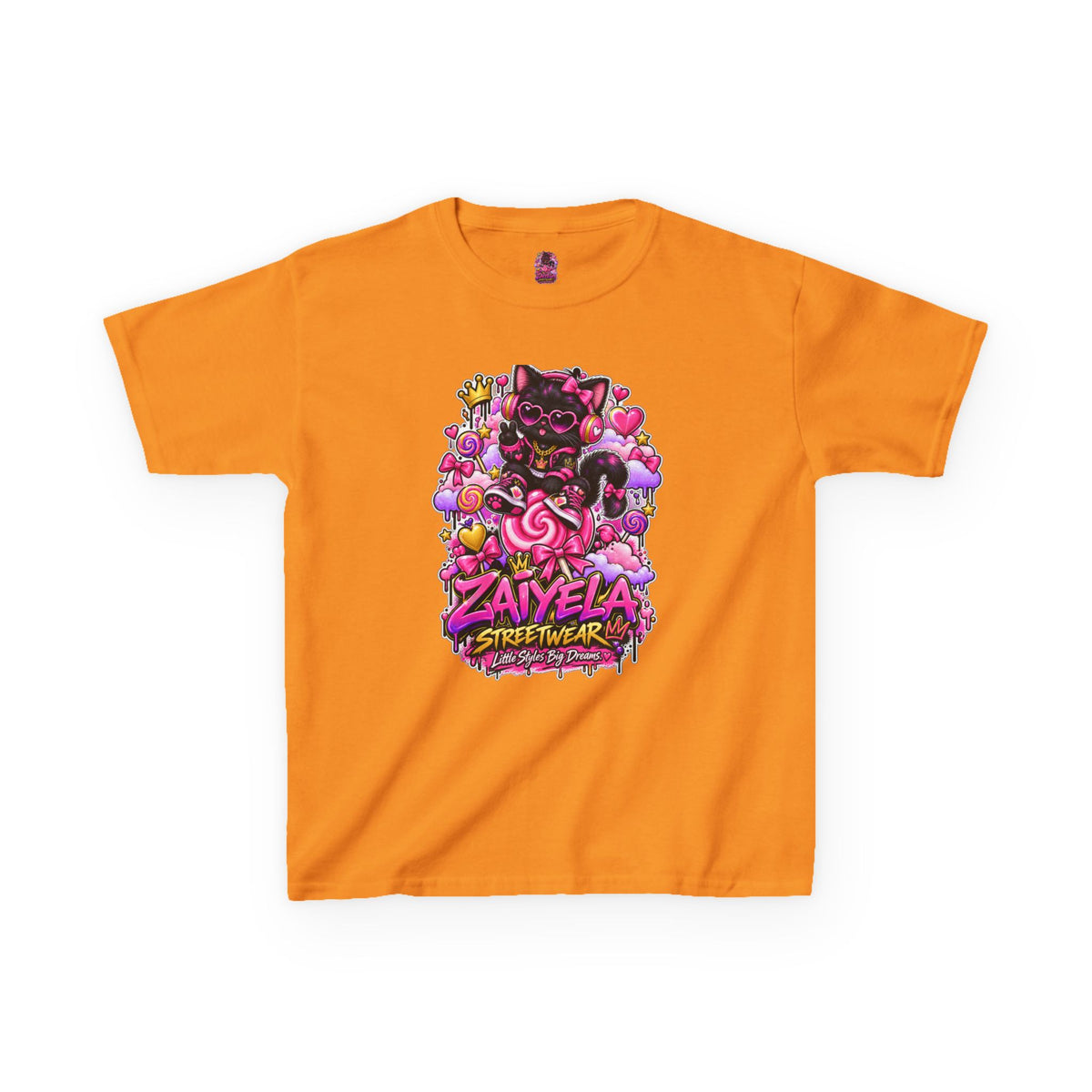 Kids Tee — Zaiyela Streetwear Cute Magical Kitty