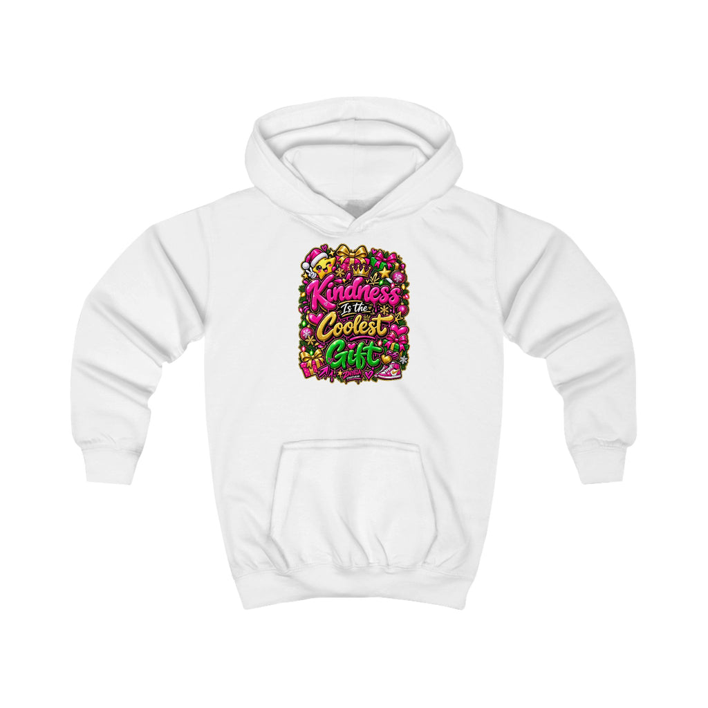 Kids Hoodie  Colorful Holiday Kids Hoodie (Kindness Is The Coolest Craft)