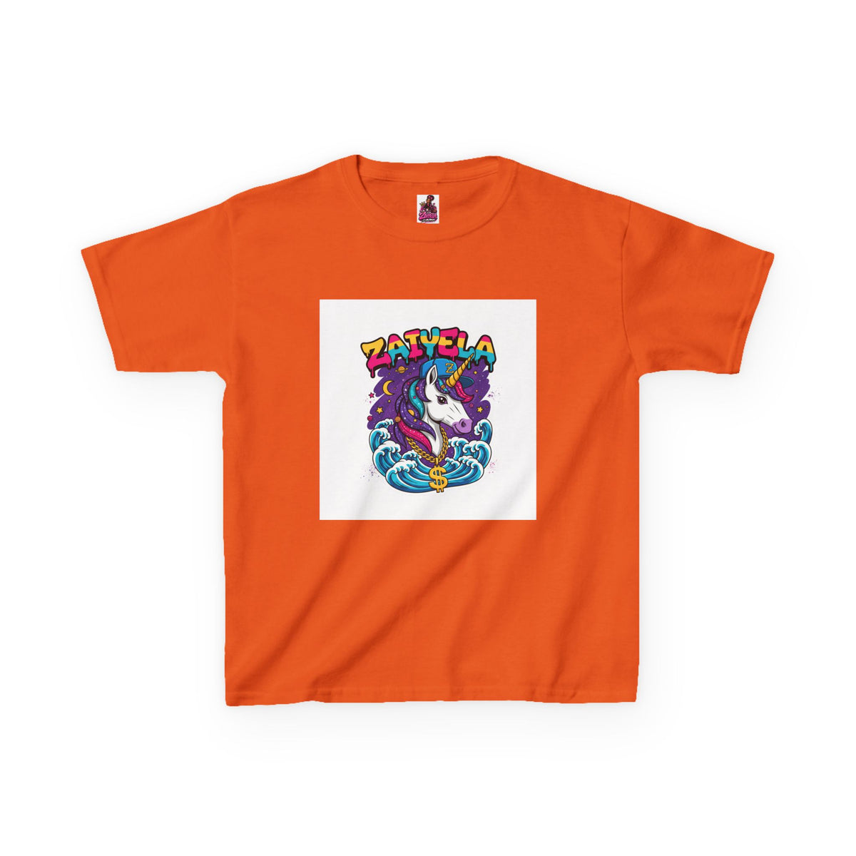 Kids T-Shirt Colorful Surf Unicorn Graphic