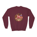 Youth Crewneck Sweatshirt Everyone Beautiful Floral Portrait Graphic