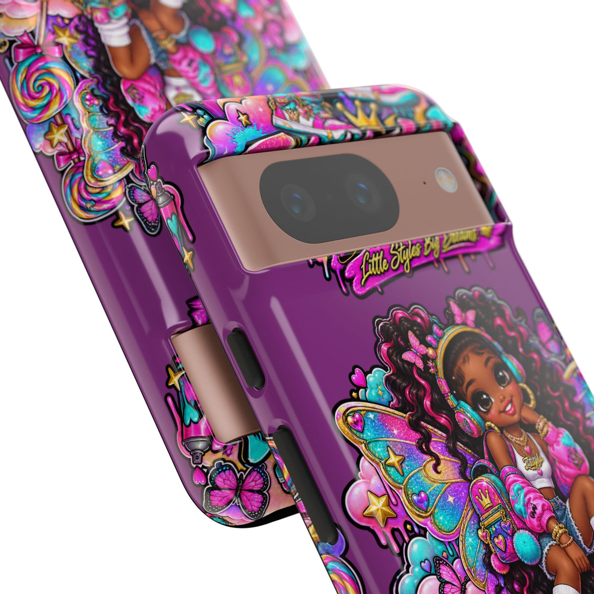 Cute Afro Rainbow Fairy Phone Case Fairy Streetwear Princess Protective Cover