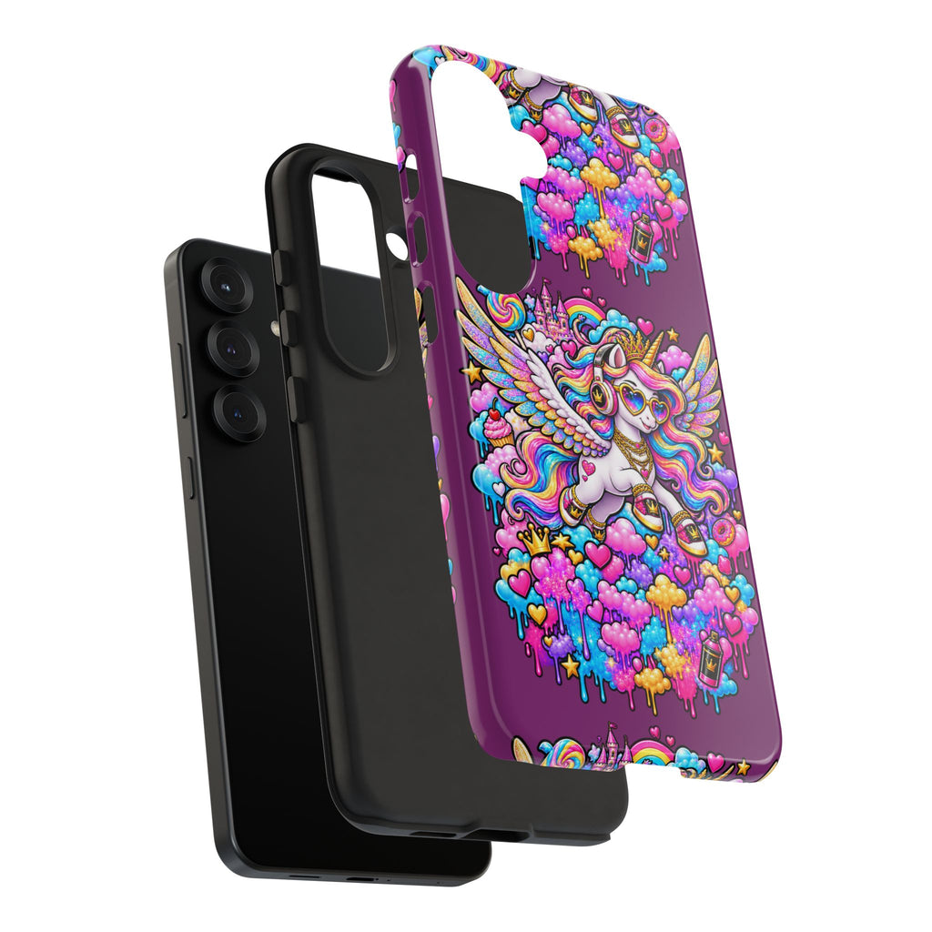 Unicorn Cute Tough Case — Colorful Rainbow Pegasus Phone Case