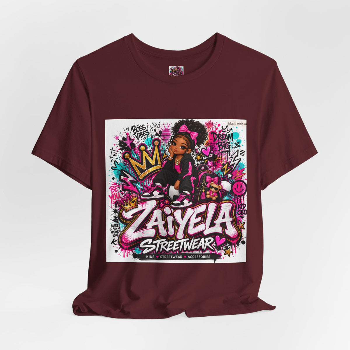 Zaiyela Streetwear Graffiti Tee