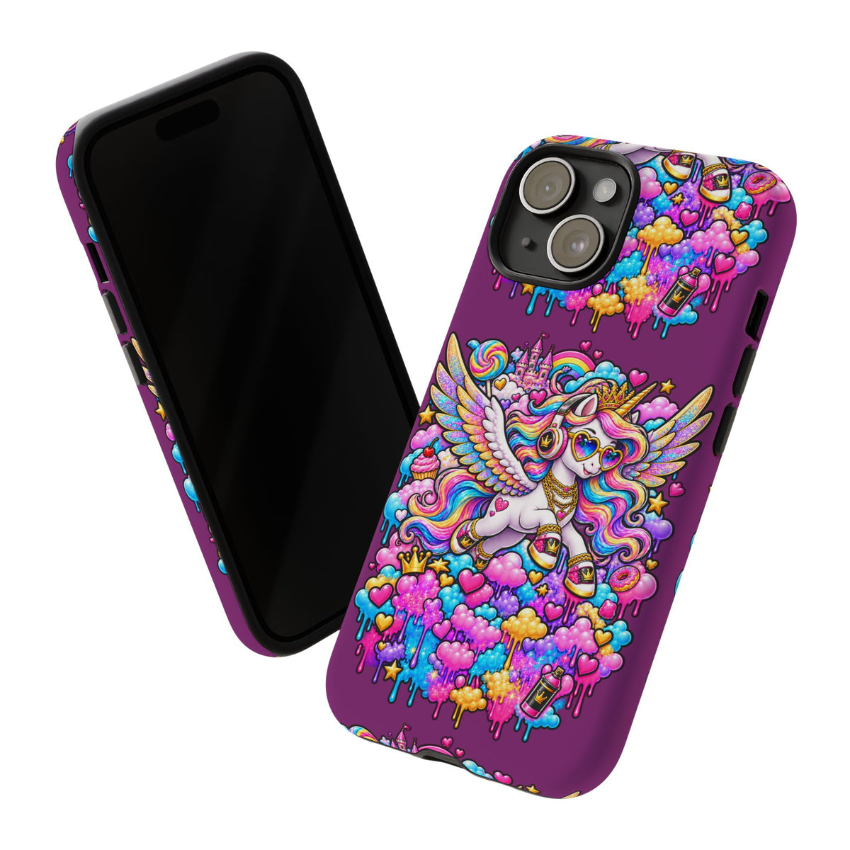 Unicorn Cute Tough Case — Colorful Rainbow Pegasus Phone Case