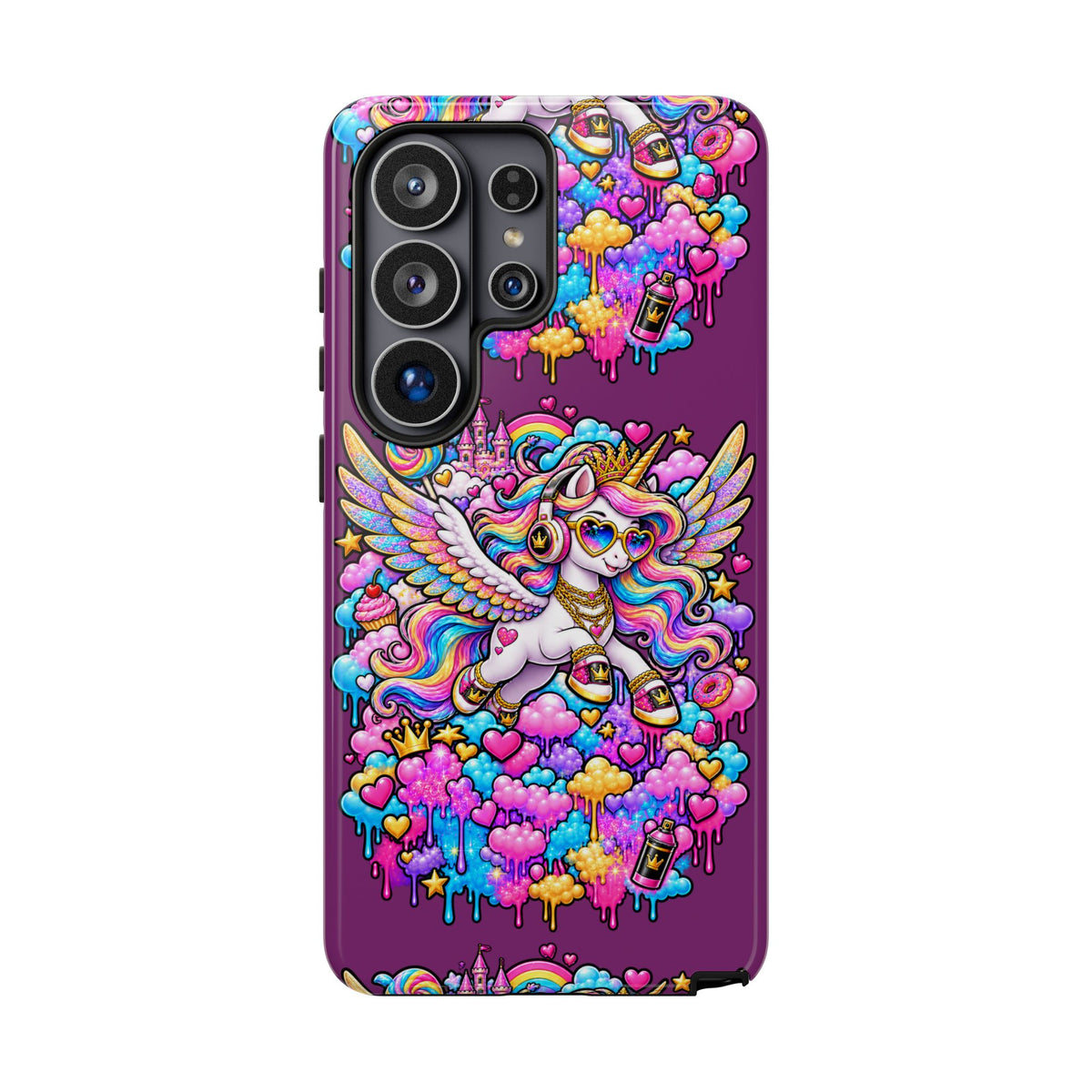 Unicorn Cute Tough Case — Colorful Rainbow Pegasus Phone Case