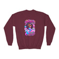 Youth Crewneck Sweatshirt Colorful Mermaid Graphic Kids Pullover