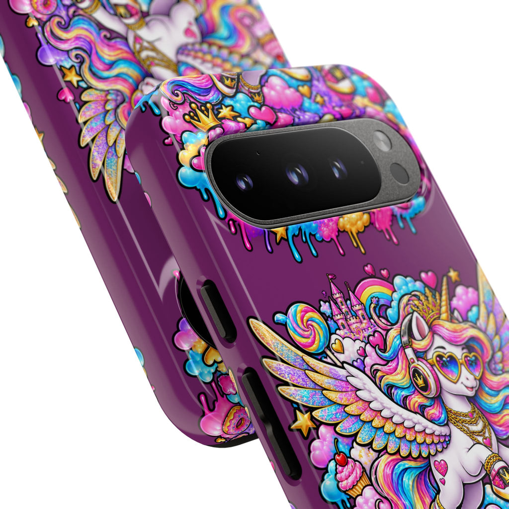 Unicorn Cute Tough Case — Colorful Rainbow Pegasus Phone Case
