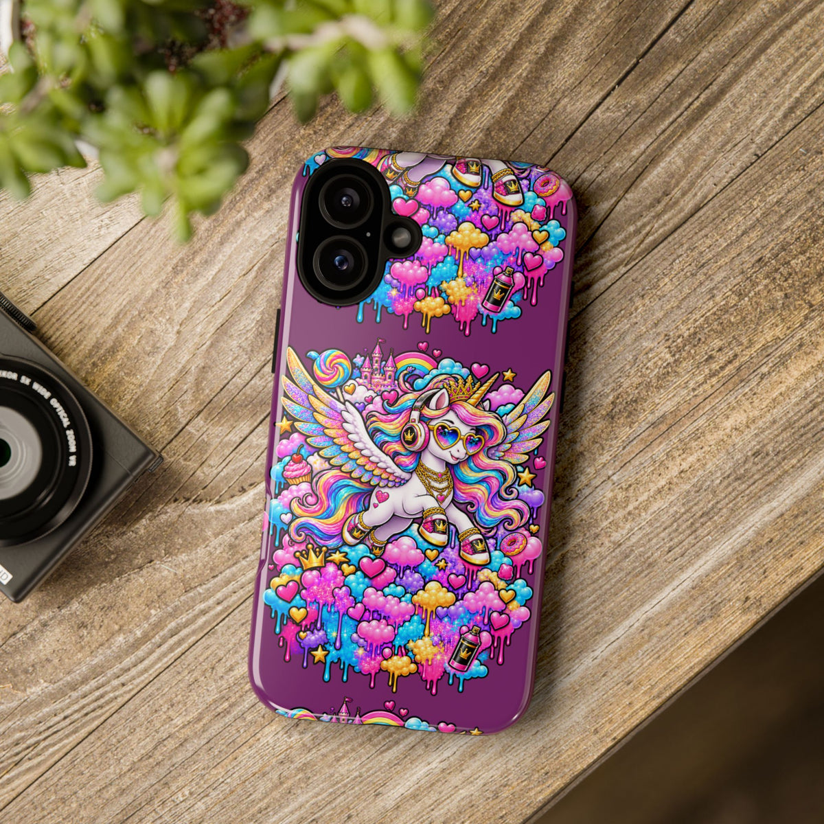 Unicorn Cute Tough Case — Colorful Rainbow Pegasus Phone Case