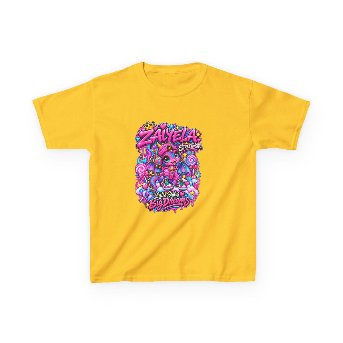 Kids Tee — Colorful Candy Galaxy "Zayelia" Graphic