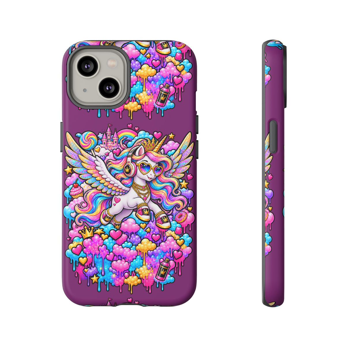 Unicorn Cute Tough Case — Colorful Rainbow Pegasus Phone Case