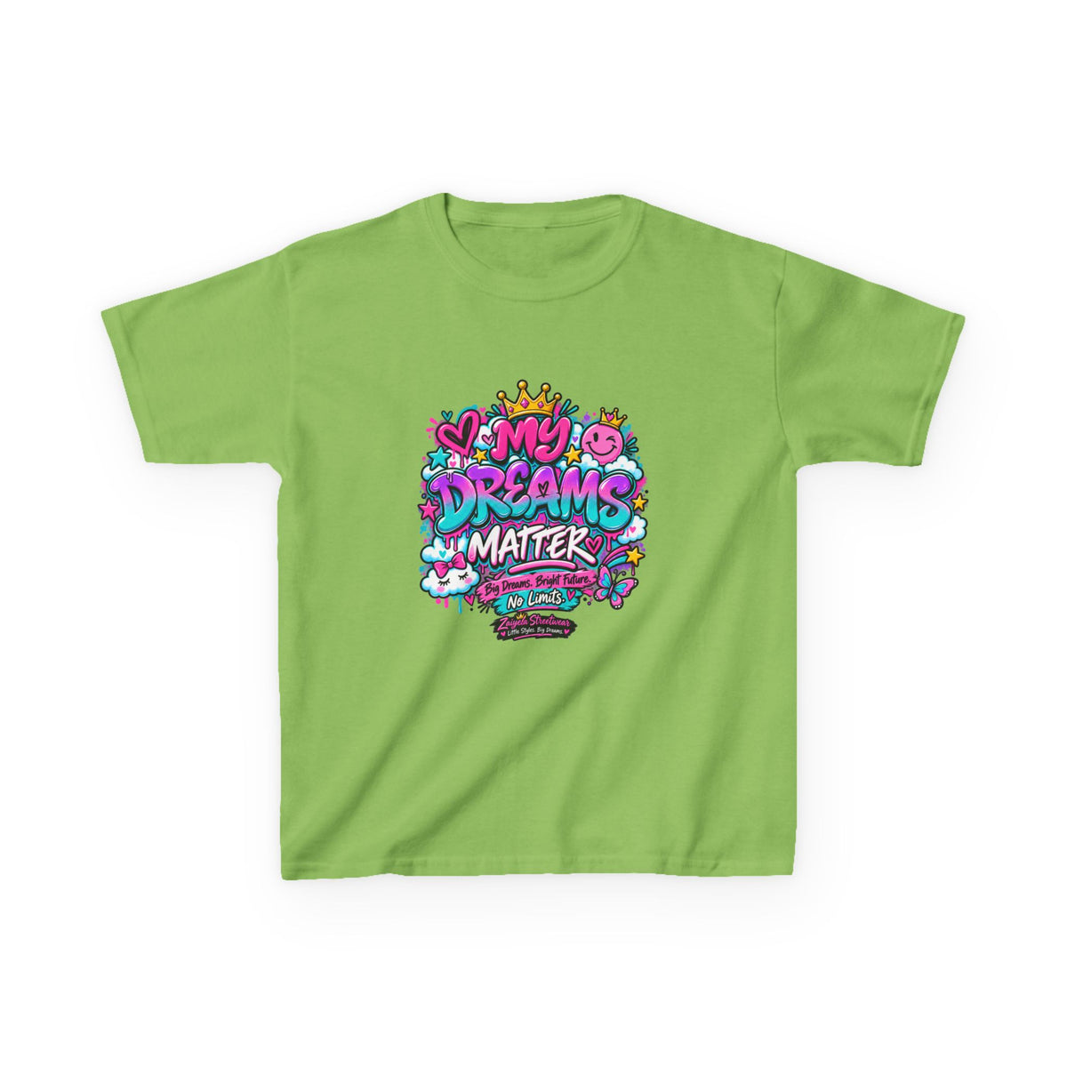 Kids T-Shirt — "My Dreams Matter" Colorful Graphic Tee