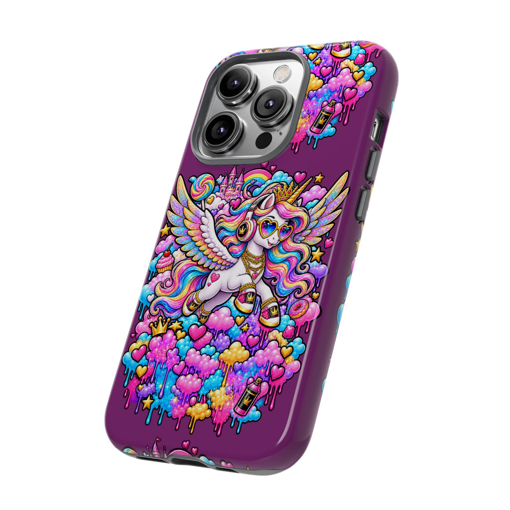 Unicorn Cute Tough Case — Colorful Rainbow Pegasus Phone Case