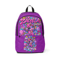 Zalyela Streetwear Purple Cute Dragon Backpack - Kids School Bag