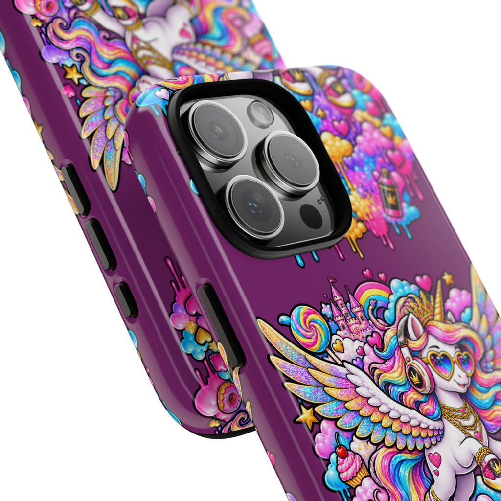 Unicorn Cute Tough Case — Colorful Rainbow Pegasus Phone Case