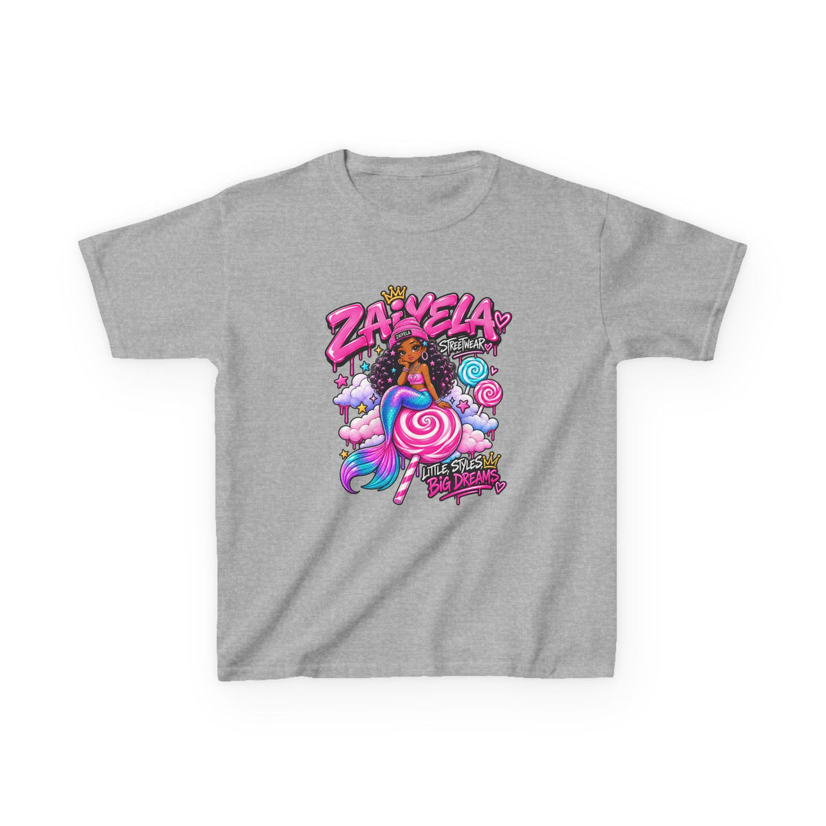 Kids Tee  Zaiyela  Candy Cloud Girl Graphic