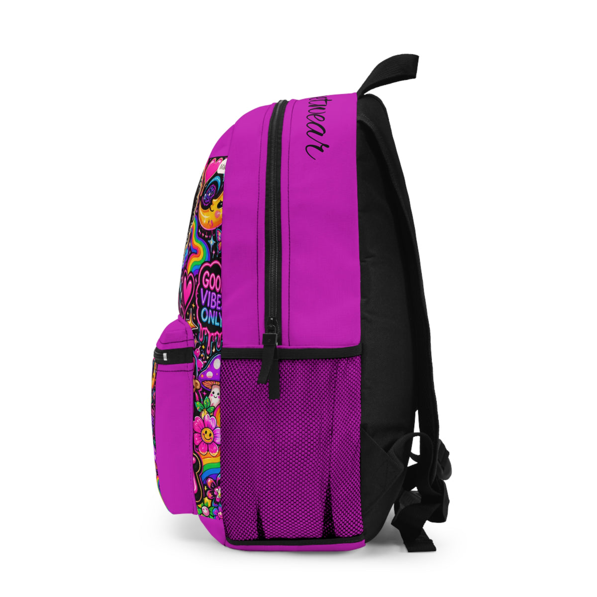 Girls Pink 'Dream Big  Cartoon Backpack Cute Crowned Character School Bag