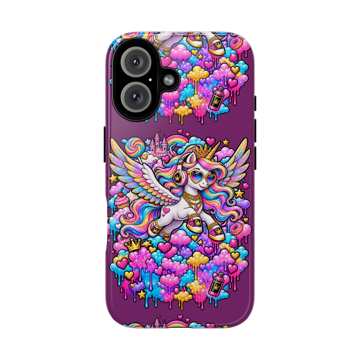 Unicorn Cute Tough Case — Colorful Rainbow Pegasus Phone Case