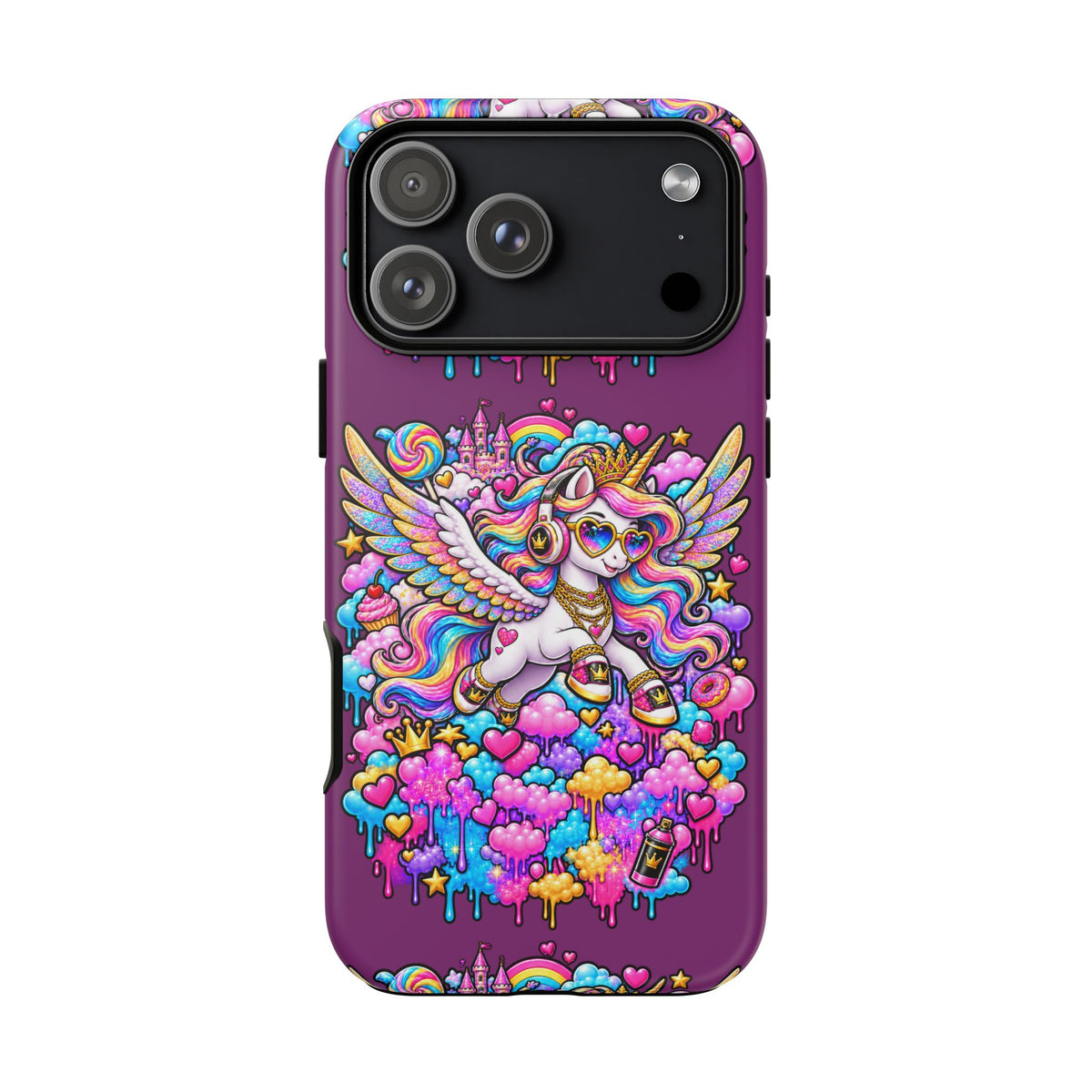 Unicorn Cute Tough Case — Colorful Rainbow Pegasus Phone Case