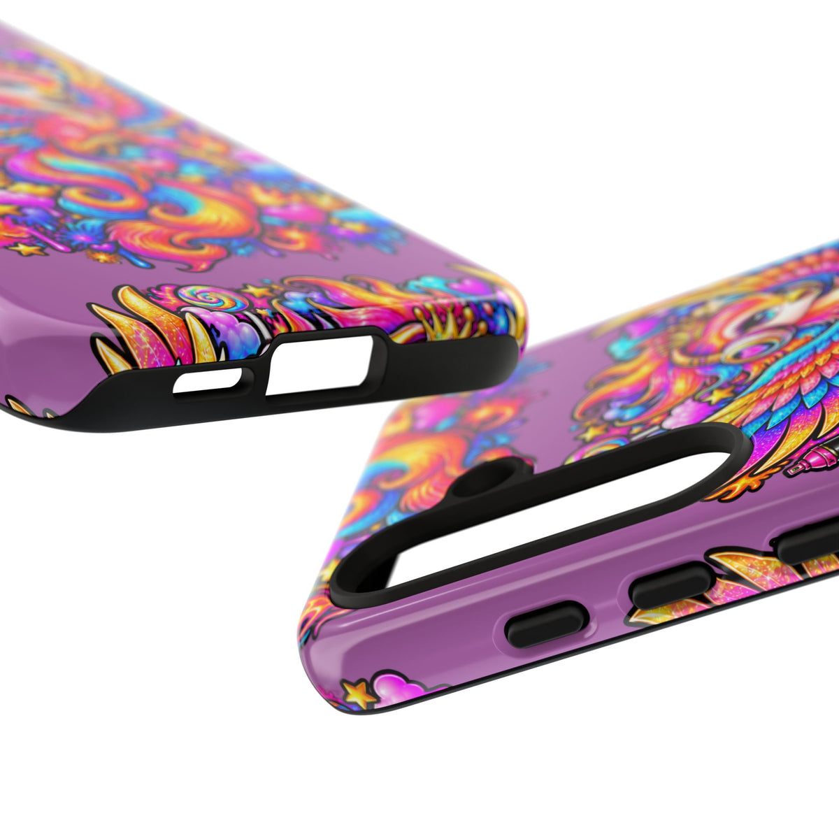 Phone Case — Vibrant Rainbow Phoenix with Headphones