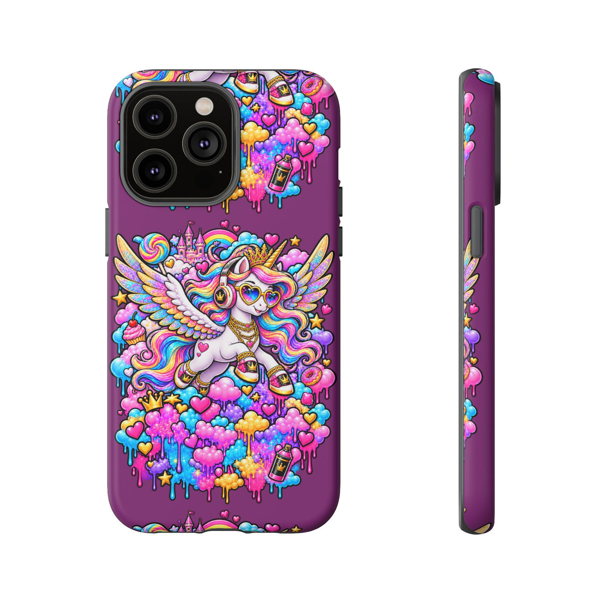 Unicorn Cute Tough Case — Colorful Rainbow Pegasus Phone Case