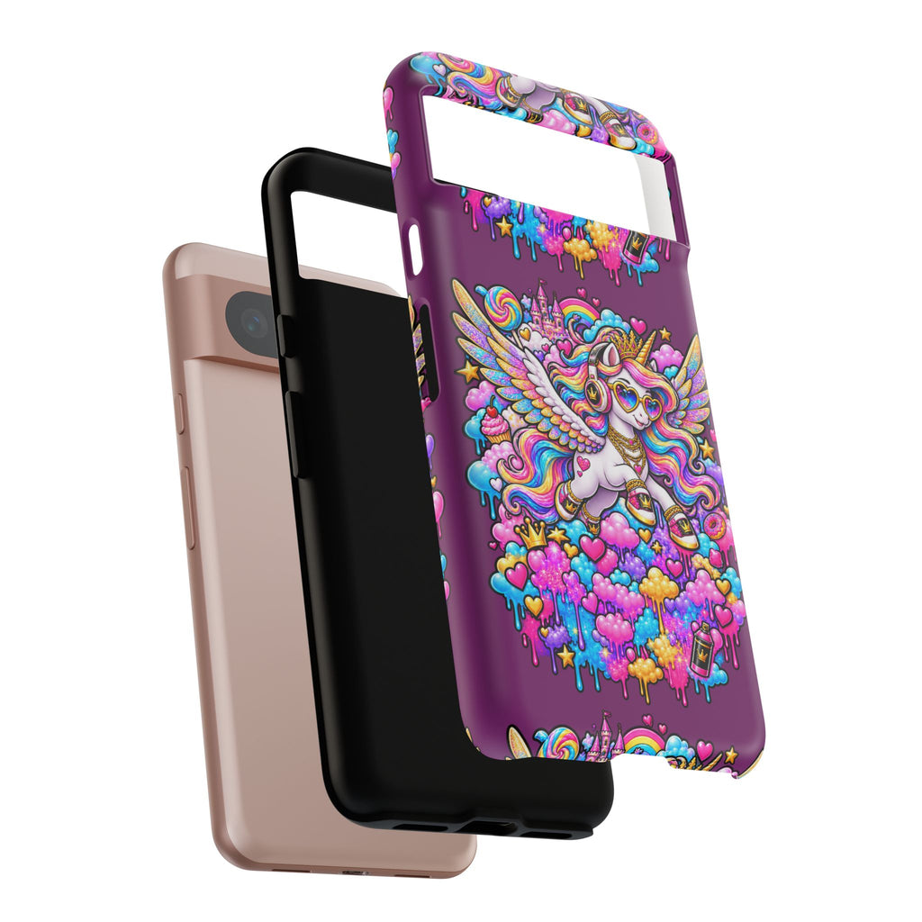Unicorn Cute Tough Case — Colorful Rainbow Pegasus Phone Case