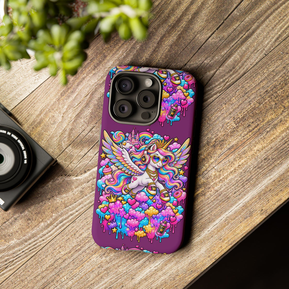 Unicorn Cute Tough Case — Colorful Rainbow Pegasus Phone Case