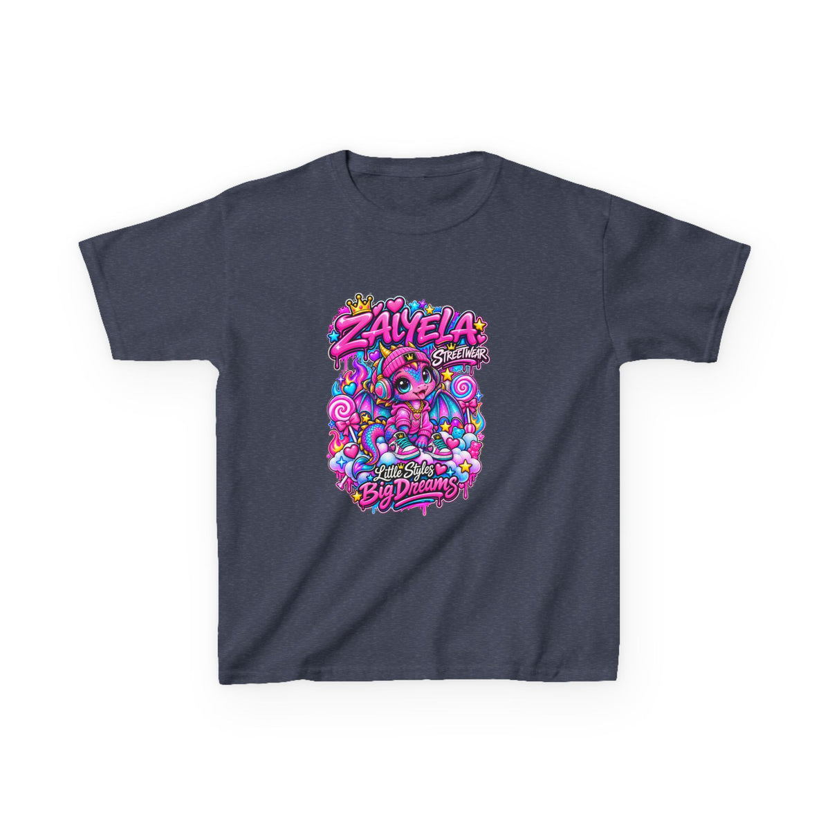 Kids Tee — Colorful Candy Galaxy "Zayelia" Graphic