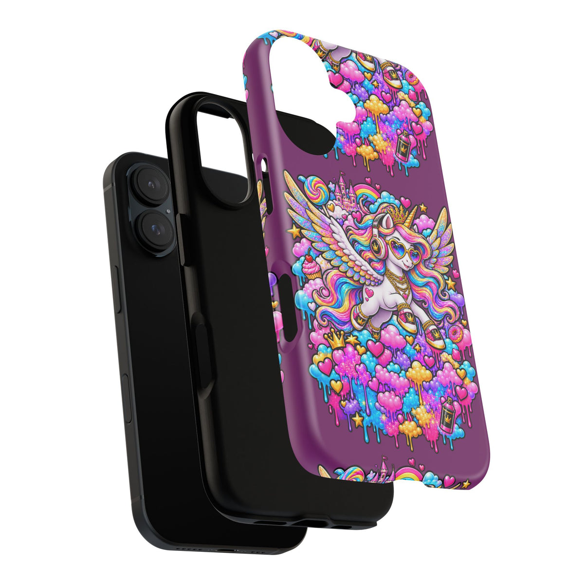 Unicorn Cute Tough Case — Colorful Rainbow Pegasus Phone Case