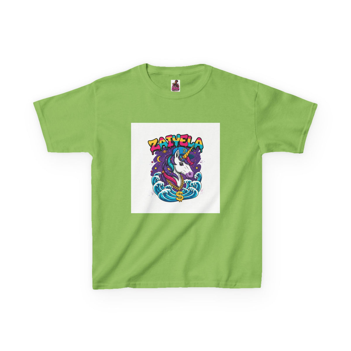 Kids T-Shirt Colorful Surf Unicorn Graphic