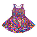Girls Sundress — Vibrant Rainbow Phoenix Dress