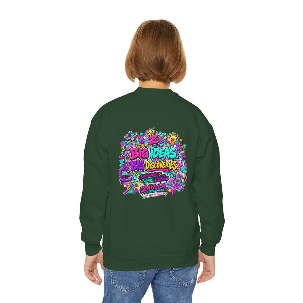 Future Scientist Youth Sweatshirt — Bright STEM Crewneck for Kids