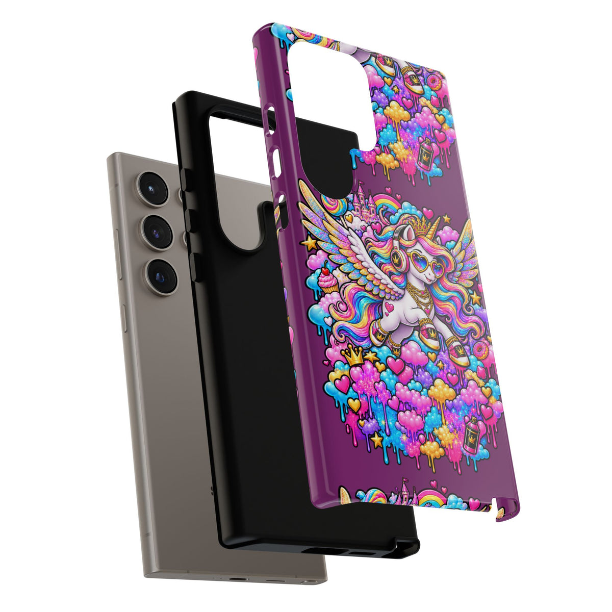 Unicorn Cute Tough Case — Colorful Rainbow Pegasus Phone Case