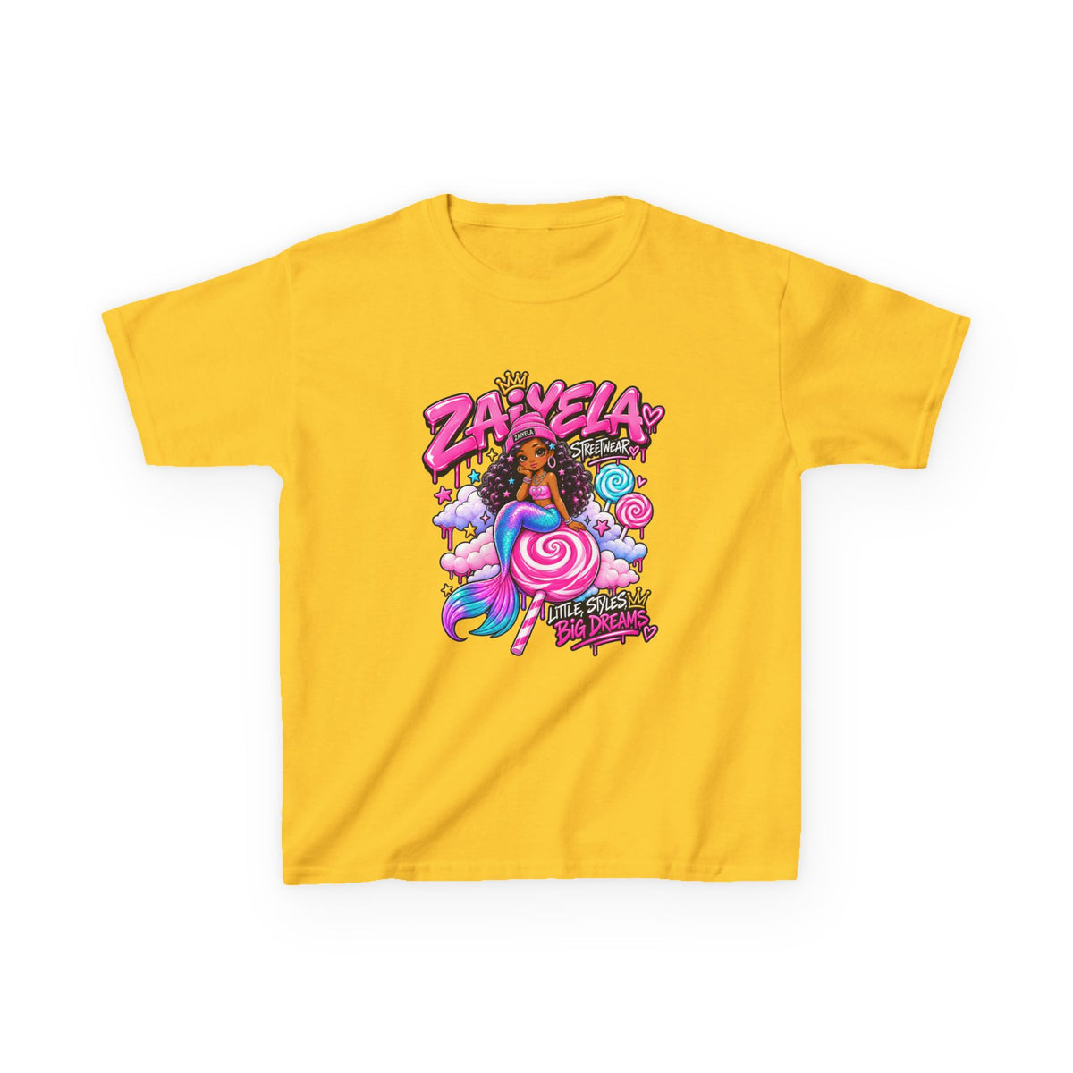 Kids Tee  Zaiyela  Candy Cloud Girl Graphic