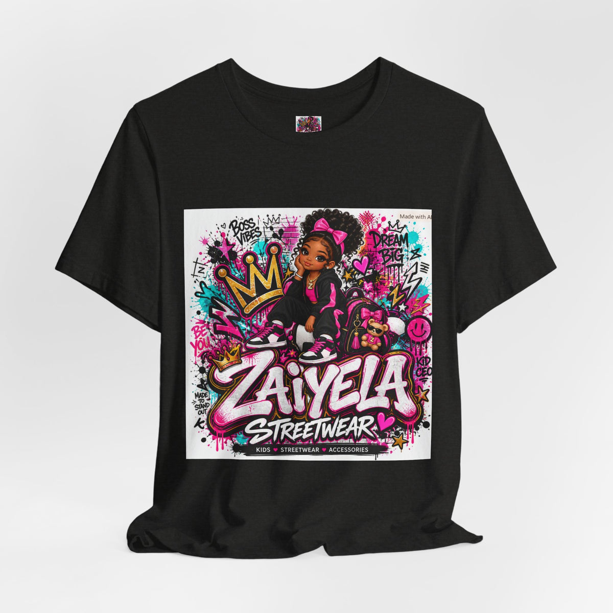 Zaiyela Streetwear Graffiti Tee