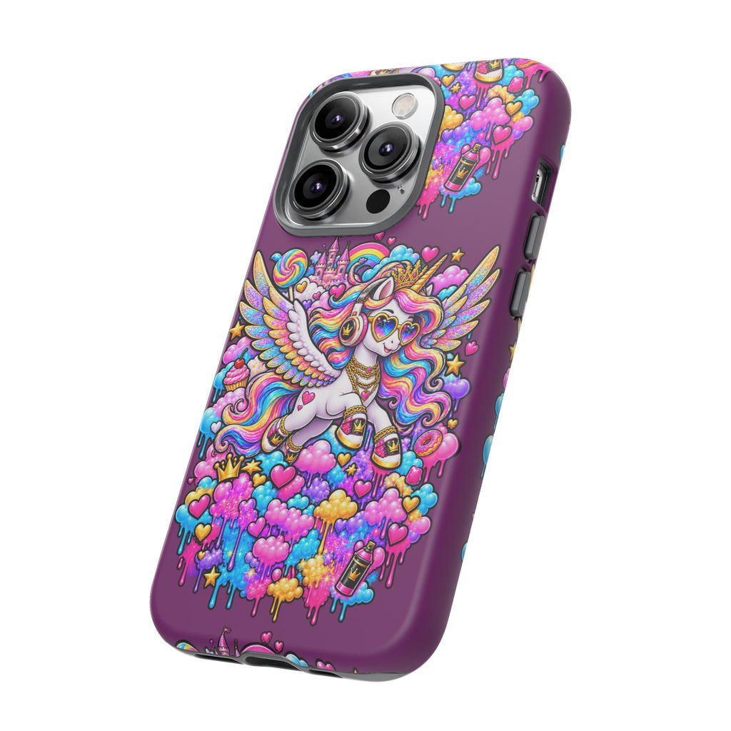 Unicorn Cute Tough Case — Colorful Rainbow Pegasus Phone Case