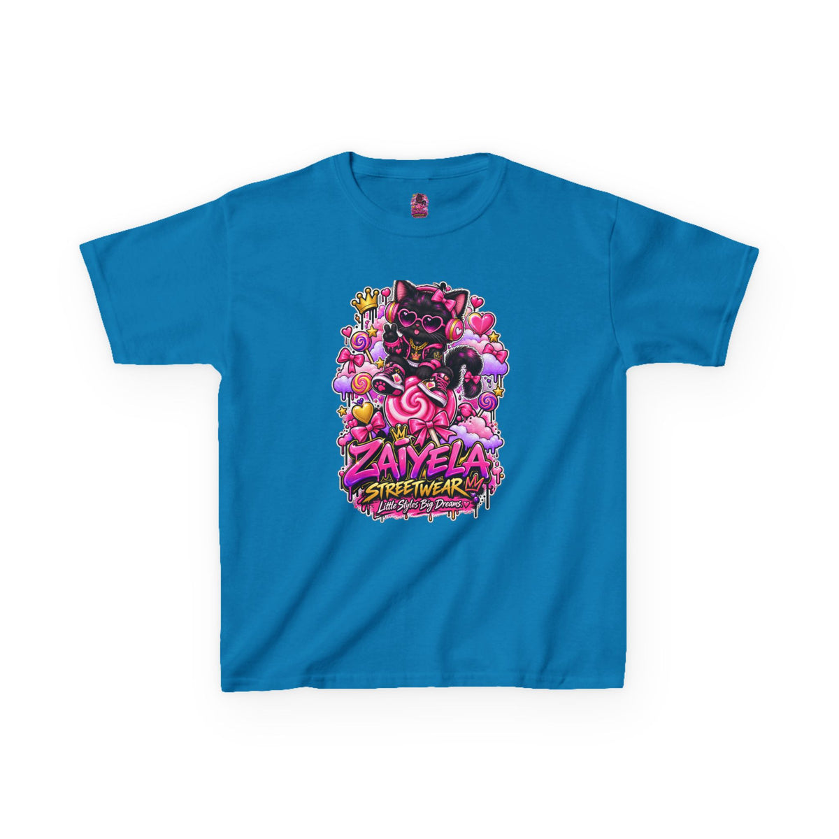 Kids Tee — Zaiyela Streetwear Cute Magical Kitty