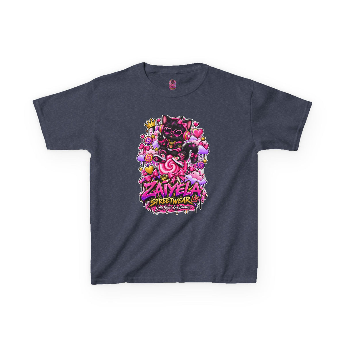 Kids Tee — Zaiyela Streetwear Cute Magical Kitty