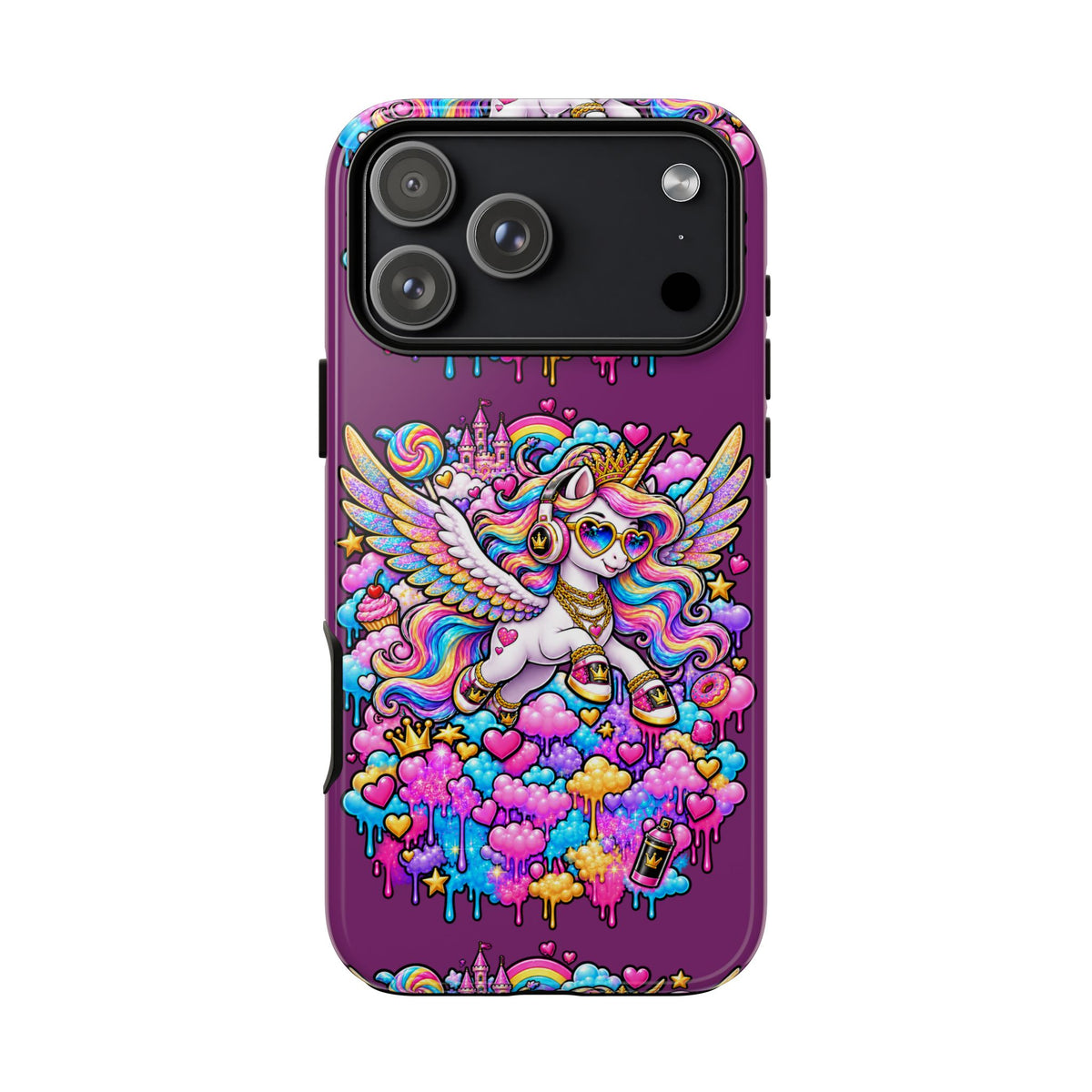 Unicorn Cute Tough Case — Colorful Rainbow Pegasus Phone Case