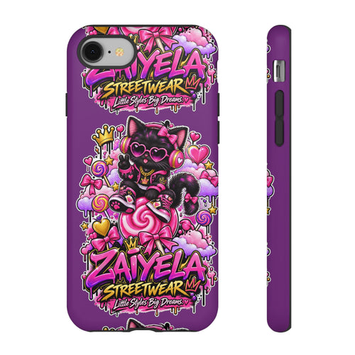 Cute Black Cat Candy Phone Case — Zaiyela Streetwear Magical Kitty