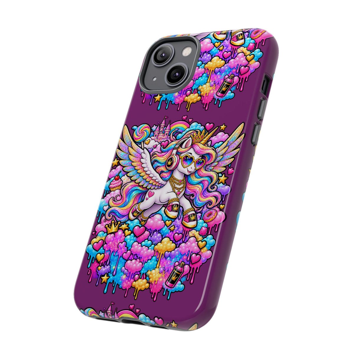Unicorn Cute Tough Case — Colorful Rainbow Pegasus Phone Case